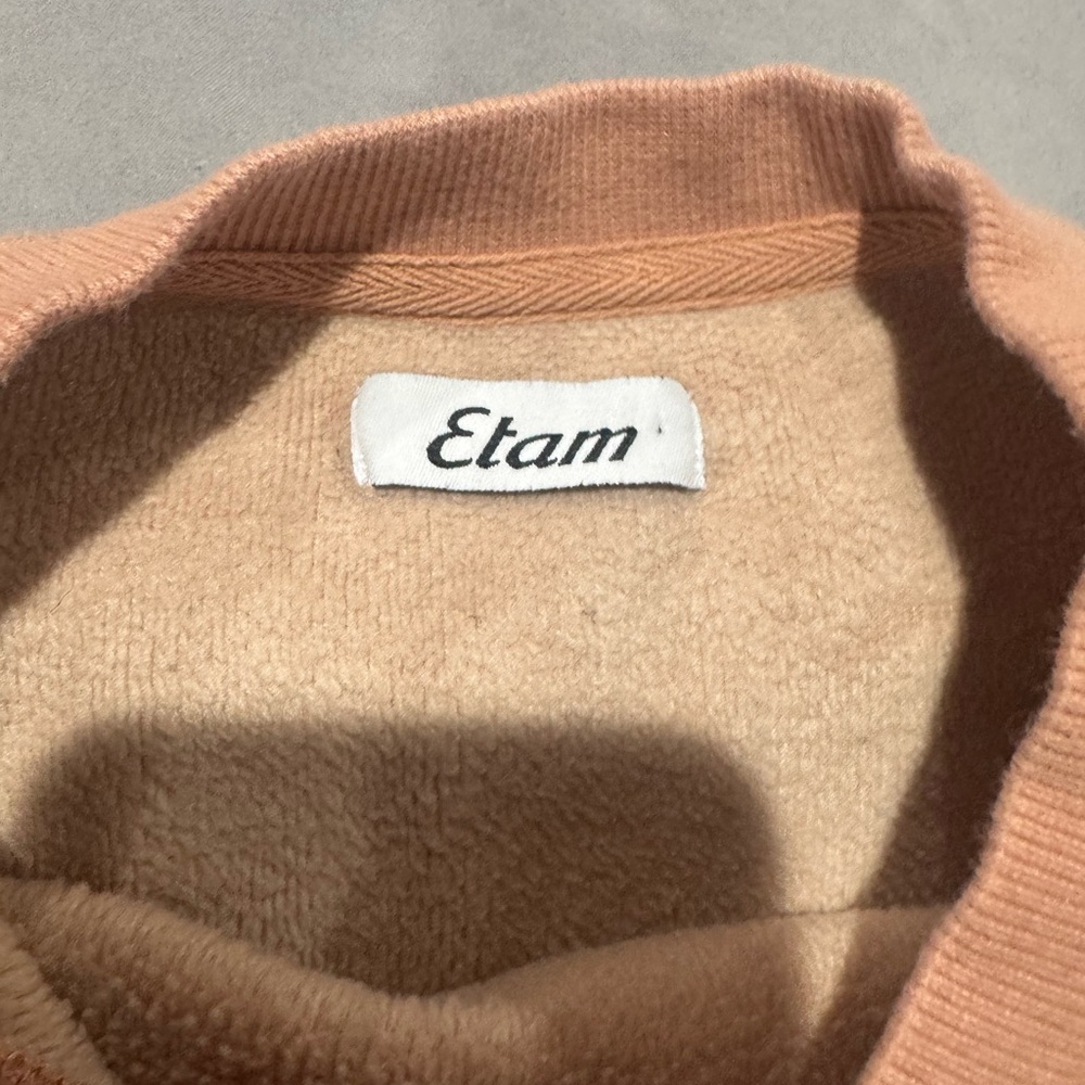 Etam Peach Crewneck Sweatshirt and pants set - Picture 2 of 6